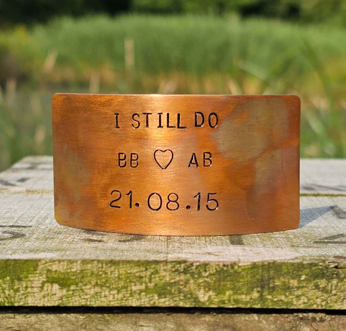 Personalised I Still Do Bronze Anniversary Plaque Card Gifts