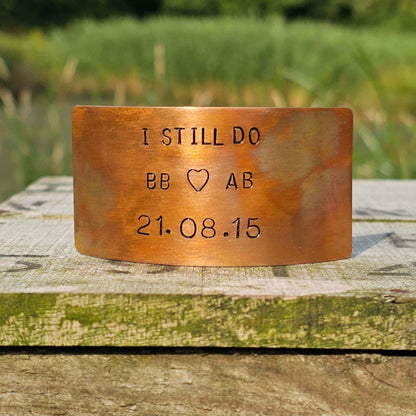 Personalised I Still Do Bronze Anniversary Plaque Card Gifts