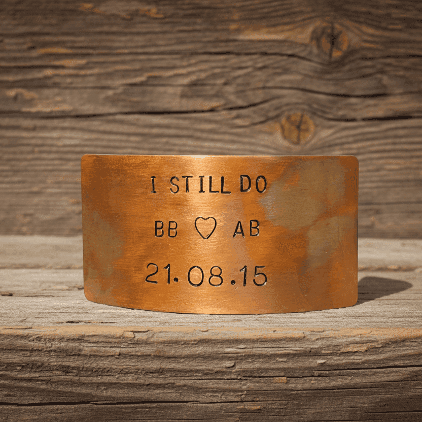 Personalised I Still Do Bronze Anniversary Plaque Card Gifts