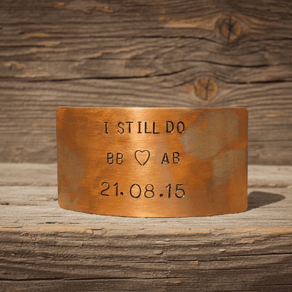 Personalised I Still Do Bronze Anniversary Plaque Card Gifts