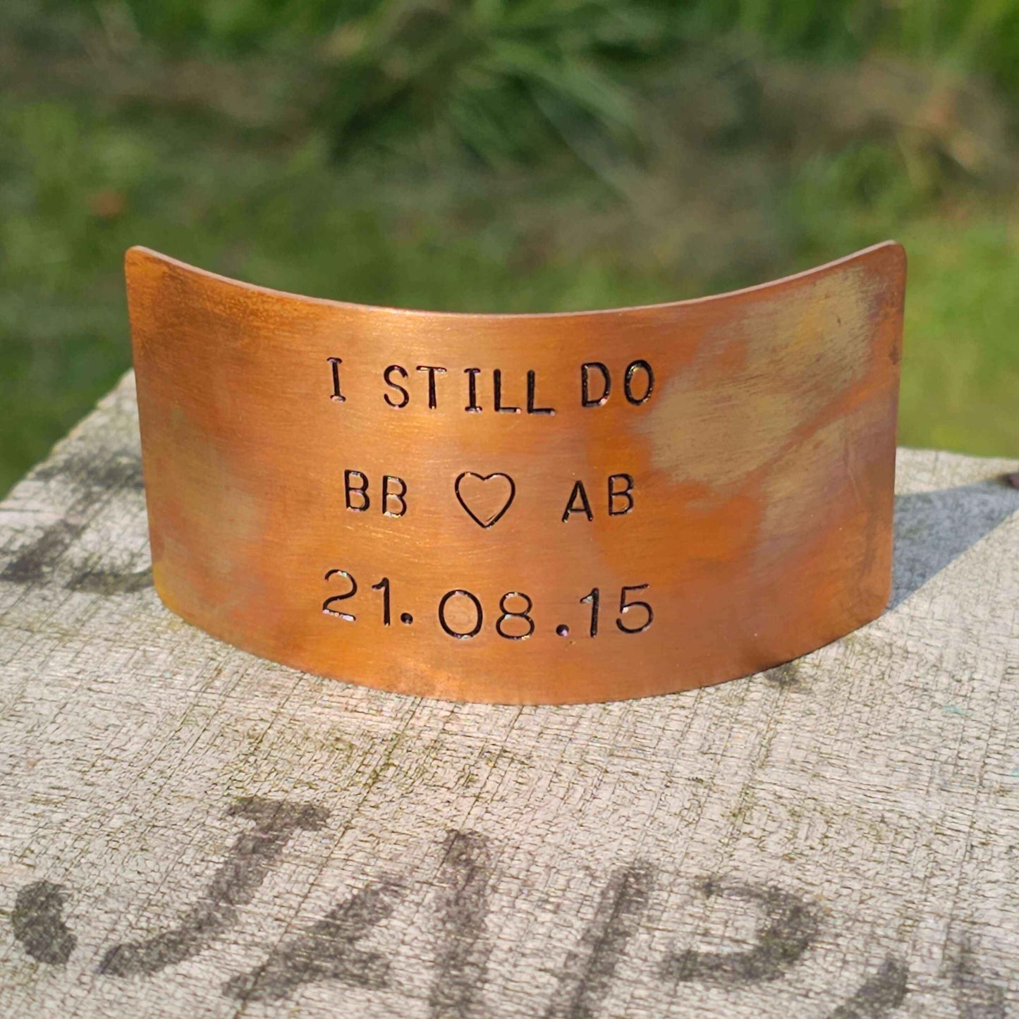 Personalised I Still Do Bronze Anniversary Plaque Card Gifts