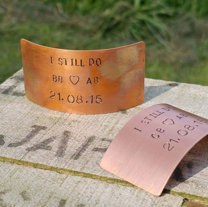 Personalised I Still Do Bronze Anniversary Plaque Card Gifts