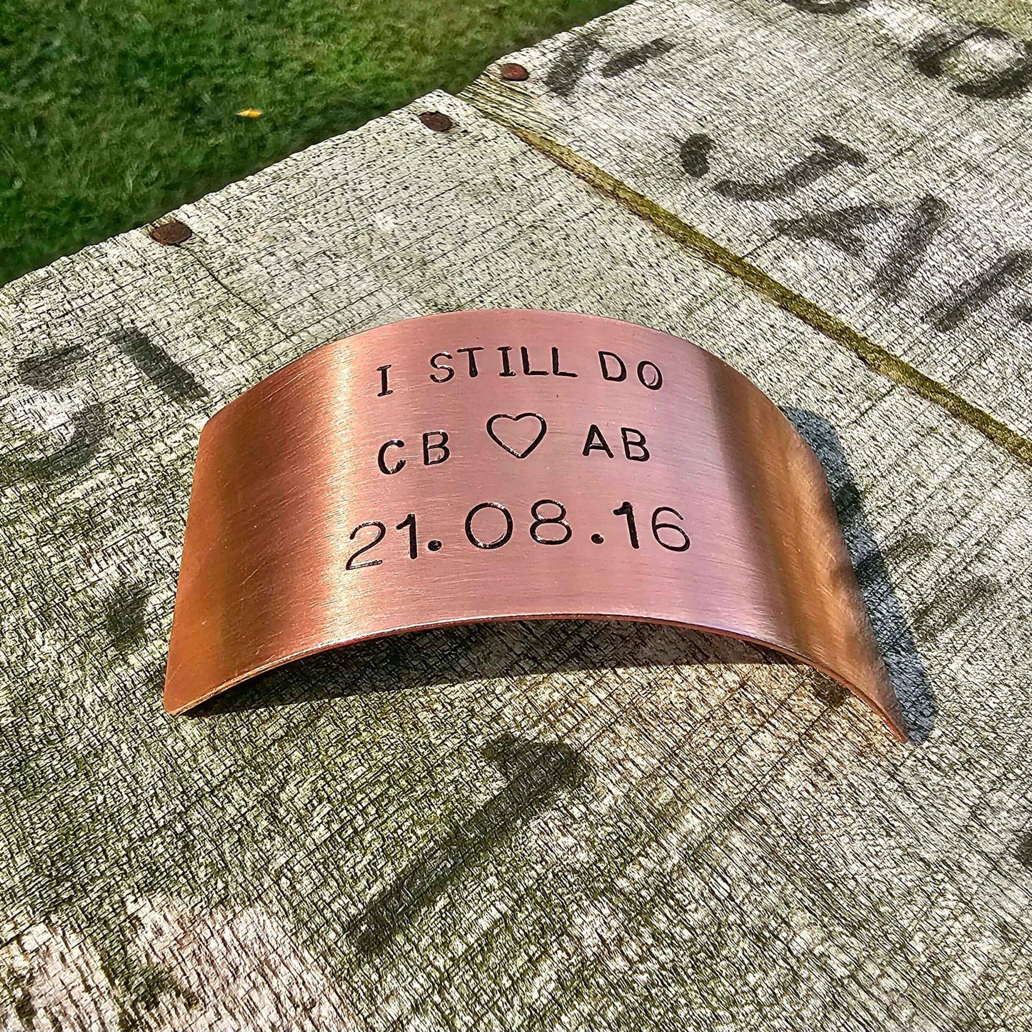 Personalised I Still Do Copper Anniversary Plaque Anniversary 