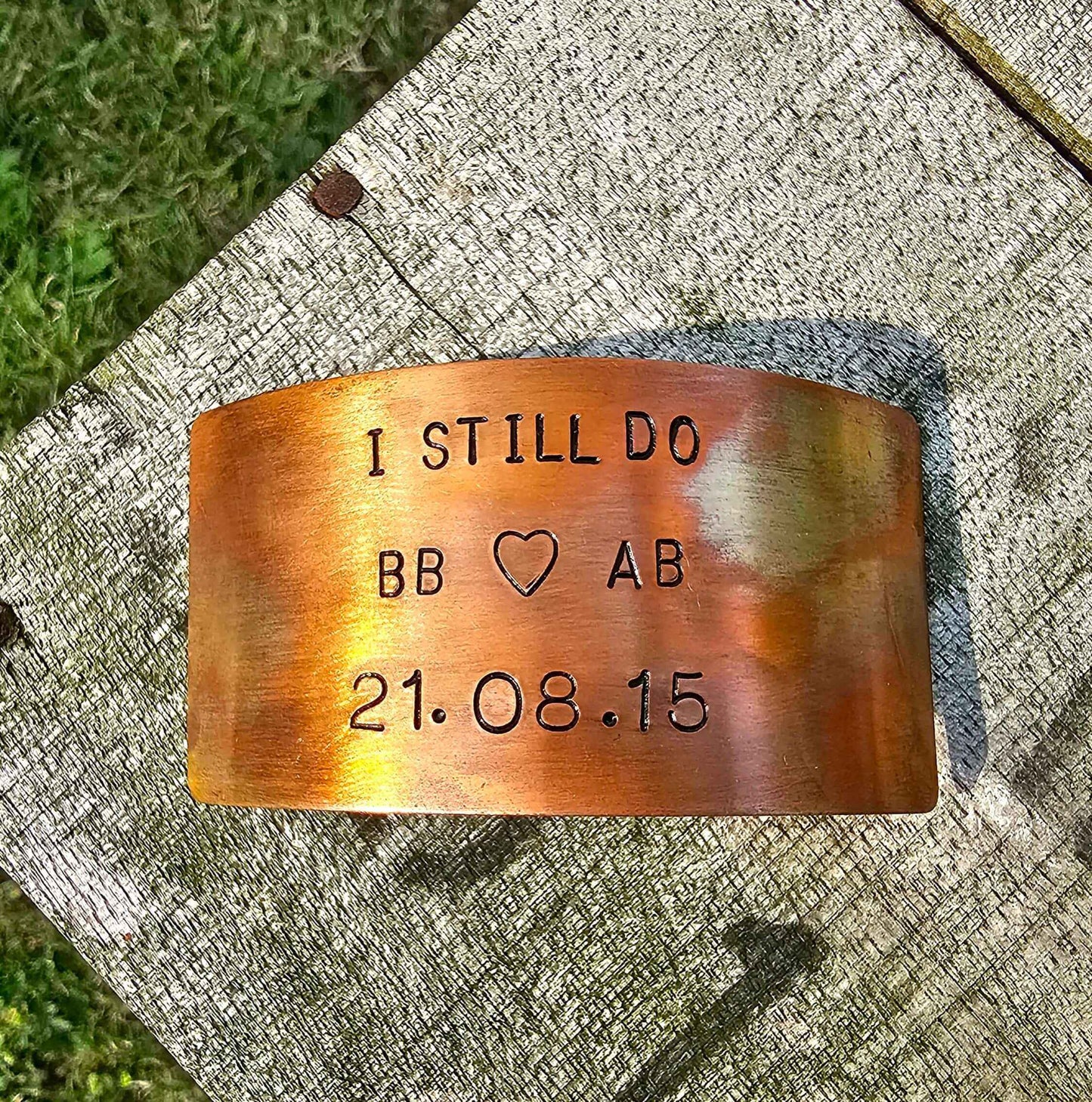 Personalised I Still Do Bronze Anniversary Plaque Card Gifts