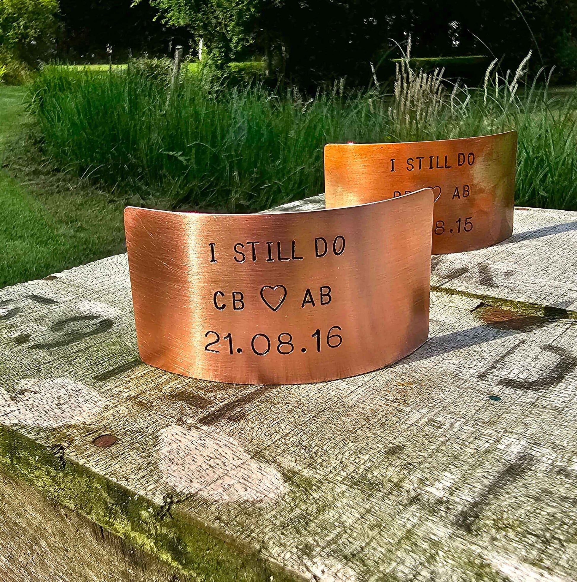Personalised I Still Do Copper Anniversary Plaque Anniversary 