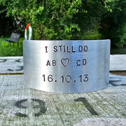 I Still Do Personalised Ornament Hand Stamped Wedding Anniversary Plaque Gifts