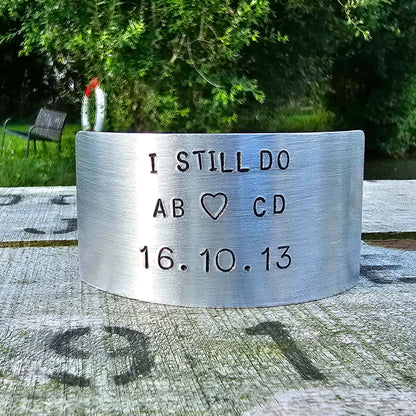 I Still Do Personalised Ornament Hand Stamped 11th Anniversary 