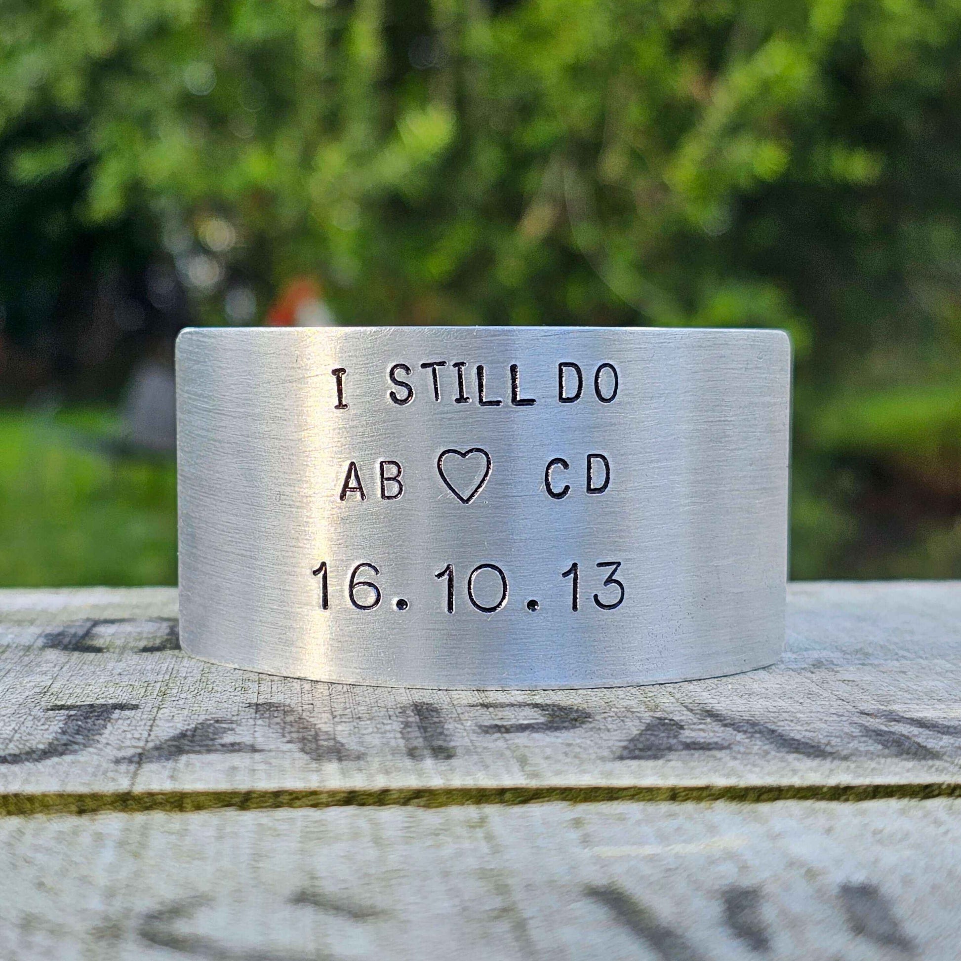 I Still Do Personalised Ornament Hand Stamped 11th Anniversary 