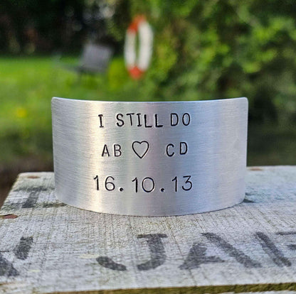 I Still Do Personalised Ornament Hand Stamped 11th Anniversary 