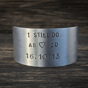I Still Do Personalised Ornament Hand Stamped Anniversary Plaque 