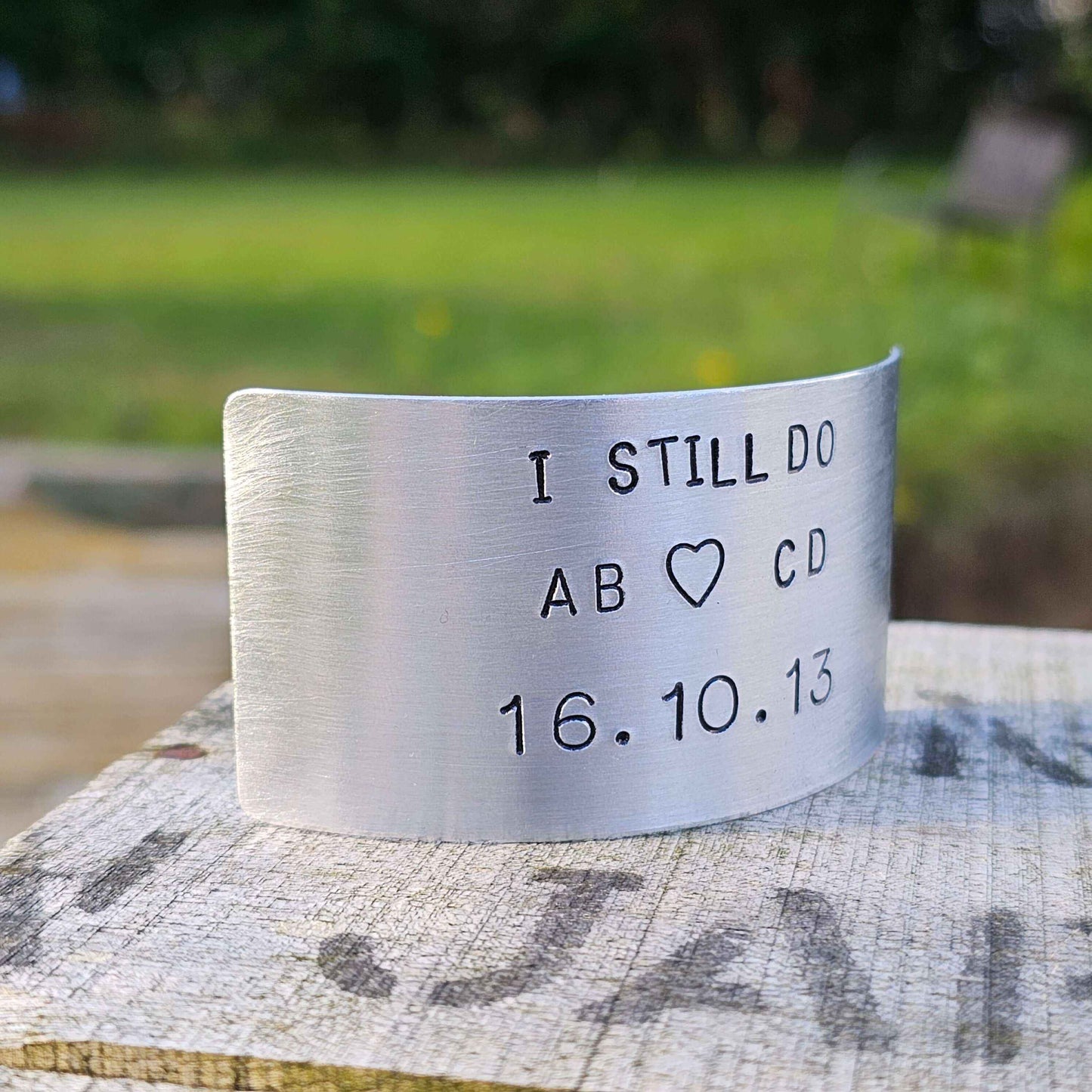 I Still Do Personalised Ornament Hand Stamped 11th Anniversary 