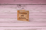 Forever And Always Personalised Bronze Anniversary Card Valentines Day Gift