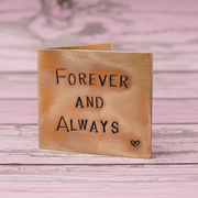 Forever And Always Personalised Bronze Anniversary Card Valentines Day Gift