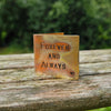 Forever And Always Hand Stamped Bronze Anniversary Card Wedding Anniversary Gifts