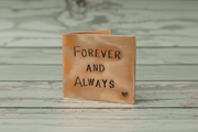 Forever And Always Personalised Bronze Anniversary Card Valentines Day Gift