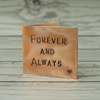Forever And Always Personalised Bronze Anniversary Card Valentines Day Gift