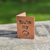 You're My Bear Hand Stamped  Anniversary Card Christmas Birthday Gifts