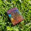 Chakra Cloudbuster Chembuster Orgonite Orgone Gemstone Keychain Keyring