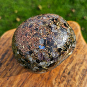 XL Amethyst Aura Orgonite Skull Orgone Generator Quartz Crystal