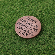 PERSONALISED Golf Ball Marker Birthday GIFTS For Dad Husband Daddy
