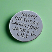 PERSONALISED Golf Ball Marker Birthday GIFTS For Dad Grandad Husband Boyfriend Daddy