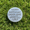 PERSONALISED Golf Ball Marker Birthday GIFTS For Dad Daddy
