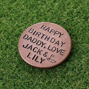 PERSONALISED Golf Ball Marker Birthday GIFTS For Dad Husband Daddy
