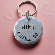 6 Tally Mark Keyring Husband Wife Gifts 6th Iron Anniversary Personalised 6 Years Keychain I Still Do