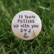 19th Anniversary 19 Years Putting Up With You Funny Golf Ball Marker