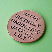  PERSONALISED Golf Ball Marker Unique Birthday GIFTS For Dad Grandad Husband Boyfriend Daddy