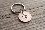 I Still Do Lucky Penny Keychain Copper 7th Wedding Anniversary Gifts