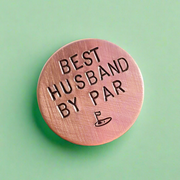 Best Husband By Par Copper Golf Ball Marker Anniversary Christmas Birthday Gifts For Golfer