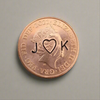 Lucky Tuppence Twice The Luck! Personalised Stamped Penny Copper Wedding Anniversary Gifts Husband