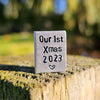 Our 1st Christmas 2023 Mini Metal Card Girlfriend Boyfriend Xmas Gifts