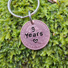 2015 Lucky Penny Keychain Personalised Keyring Copper 9th Wedding Anniversary Gifts Husband Wife