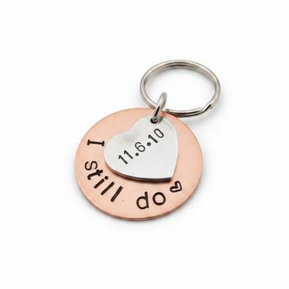 Bronze Anniversary Gift I Still Do Gifts Her Personalised Keychain