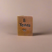 8 Years Hand Stamped Bronze Anniversary Card 8th Wedding Anniversary Gifts