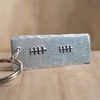 Tally Mark 10 Years Tin 10th Wedding Anniversary Gifts Personalised Gift Husband Wife Keychain Keyring Aluminium