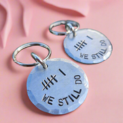 6 Tally Mark Keyring Gifts 6th Wedding Iron Anniversary Keychain We Still Do