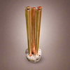 Slimline Rose Quartz Moonstone 5 Pipe Chembuster Copper Orgonite Energy EMF 5G