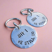 6 Tally Mark Keyring Gifts 6th Wedding Iron Anniversary Keychain We Still Do