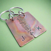 Bronze Anniversary Engagement Christmas Gifts Husband Wife Keychain Keyring Set Boyfriend Girlfriend