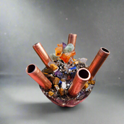 5 Pipe Tree Of Life Cloudbuster Orgonite Gemstone Crystal Towerbuster