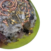 Wall Hanging Orgonite Egg Ovo Shield 5g Cloudbuster EMF Amethyst Selenite Shungite