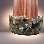 Camo Tower Cloudbuster 5 Pipe Chembuster Orgonite Labradorite Moonstone Shungite