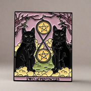 3 For 2 Two Of Pentacles Tarot Card Enamel Pin Badge