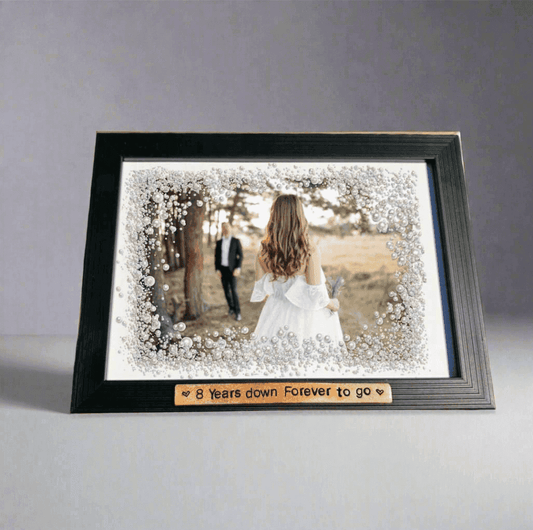 8th Wedding Anniversary gift Frame Gifts 8 Years Down Bronze Plaque