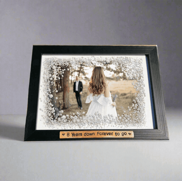 8th Wedding Anniversary gift Frame Gifts 8 Years Down Bronze Plaque
