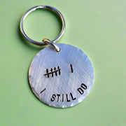 6 Tally Mark Keyring Husband Wife Gifts 6th Wedding Iron Anniversary Personalised 6 Years Love Keychain I Still Do