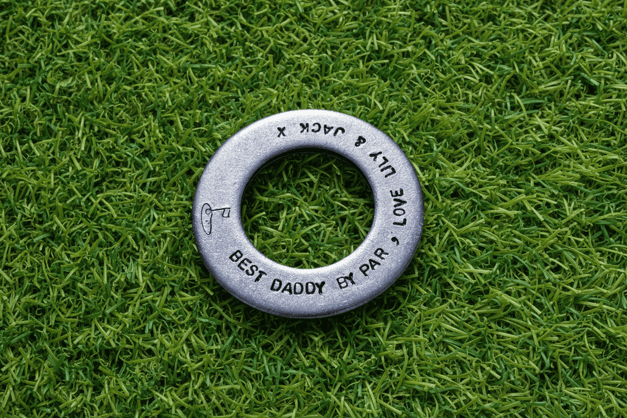 Personalised Golf Ball Marker GIFTS For Dad Husband Fathers Day Daddy